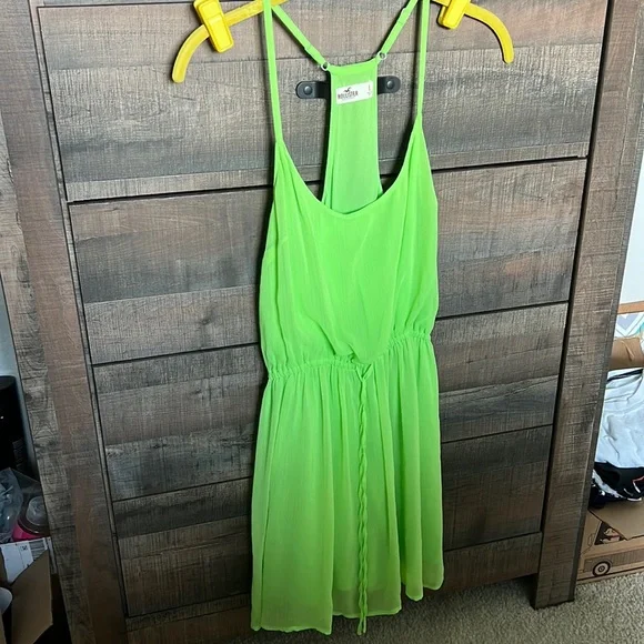 Hollister | Dresses | Lime Green Hollister Summer Dress Size L | Poshmark